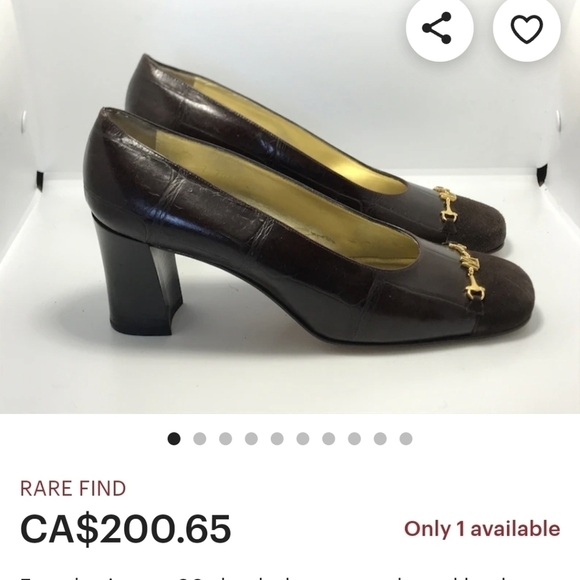 80s Escada Suede Leather Pumps - Picture 13 of 14